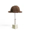 Dasmarca Hats Men's Brown Blake Pecan Tweed Checks Italian Deerstalker Cap In Brown