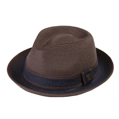Dasmarca Hats Men's Brown Dasmarca Raynor Summer Two Tone Crushable Hat - Coffee