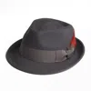Dasmarca Hats Men's Darwin Grey Felt Trilby With Feather In Grey