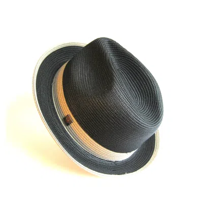 Dasmarca Hats Men's Dasmarca Florence Black Summer Two Tone Crushable Hat