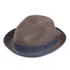 Dasmarca Hats Men's Dasmarca Florence Chocolate Brown Summer Two Tone Crushable Hat In Brown