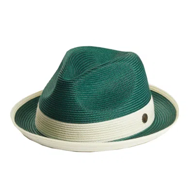Dasmarca Hats Men's Dasmarca Florence Emerald Green Summer Two Tone Crushable Hat