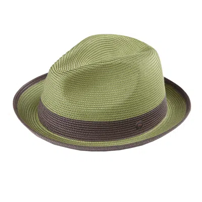 Dasmarca Hats Men's Dasmarca Florence Green Summer Two Tone Crushable Foldable Hat
