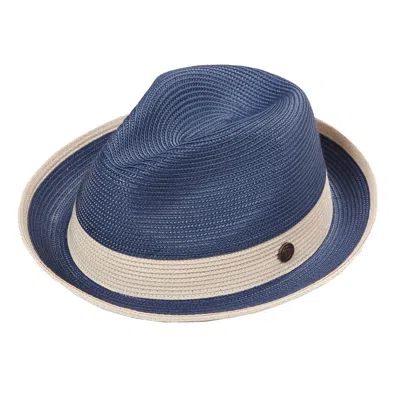 Dasmarca Hats Men's Dasmarca Florence Marine Blue Summer Two Tone Crushable Hat