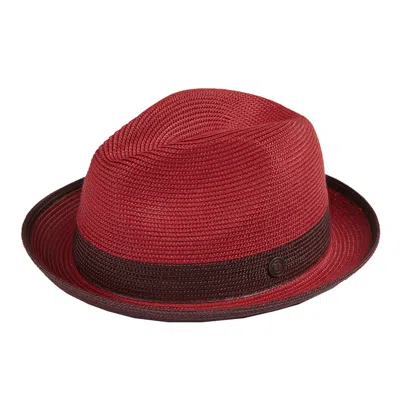 Dasmarca Hats Men's Dasmarca Florence Red Summer Two Tone Crushable Hat