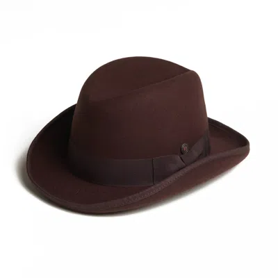 Dasmarca Hats Men's Dasmarca Hudson Hard Wool Felt Cowboy Style Hat - Brown