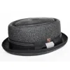 Dasmarca Hats Men's Dasmarca Rico Summer Telescope Crown Lightweight Breathable Rude-boy Mod Porkpie Hat - Black In Black