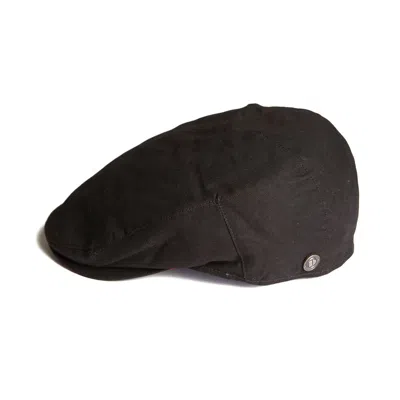 Dasmarca Hats Men's Finley Black Italian Waterproof Cap