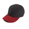 Dasmarca Hats Men's Grey Johnny Burgundy Wool Baseball Cap In Grey