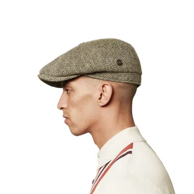 Dasmarca Hats Men's Harrison Grove Light Green Harris Tweed Newsboy Cap