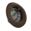 Dasmarca Hats Men's James Wood Brown Milange Felt Wide Brim Wool Felt Fedora Hat In Brown