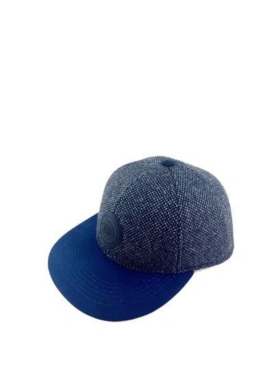 Dasmarca Hats Men's Johnny Nailhead Grey Tweed Wool Baseball Cap
