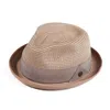 Dasmarca Hats Men's Neutrals Dasmarca Andy Mocha Short Brim Trilby Hat