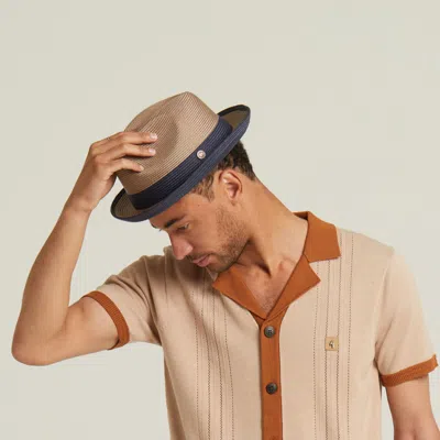 Dasmarca Hats Men's Neutrals Dasmarca Florence Powder Summer Two Tone Crushable Hat In Multi