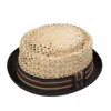 Dasmarca Hats Men's Neutrals Dasmarca Jake Summer Telescope Crown Lightweight Seagrass Breathable Mod Style Straw In Brown