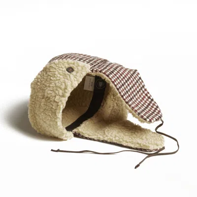 Dasmarca Hats Men's Neutrals Mylo Italian Tweed Wool Trapper Hat With Earflaps - Beige In Sand