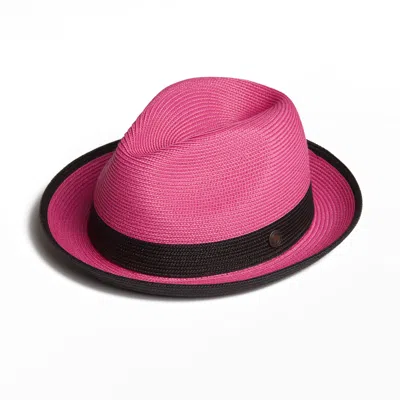Dasmarca Hats Men's Pink Dasmarca Florence Fuchsia Summer Two Tone Crushable Hat
