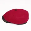 Dasmarca Hats Men's Pink / Purple Eden Pink Wool Newsboy Bakerboy Peaky Cap With Leather Visor Peak In Pink/purple