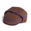 Dasmarca Hats Men's Pink / Purple Logan Grape Tweed Wool Checks Italian Cap With Earflaps Trapper In Pink/purple