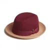 Dasmarca Hats Men's Red Gangstar Burgundy Camel Felt Hat In Red