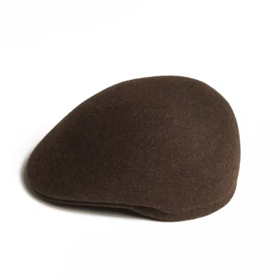 Dasmarca Hats Men's Tate Wood Brown Blocked Melange Felt Cap