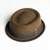 Dasmarca Hats Men's Tony Cordova Brown Felt Skimpy Brim Short Brim Rude Boy Mod Style Porkpie Hat In Brown