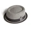 Dasmarca Hats Men's Tony Smoke Grey Felt Skimpy Brim Short Brim Rude Boy Mod Style Porkpie Hat In Grey