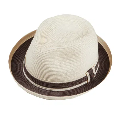 Dasmarca Hats Men's White Dasmarca Raynor Summer Two Tone Crushable Hat - Marble