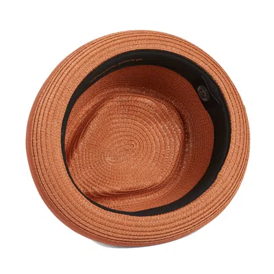 Dasmarca Hats Men's Yellow / Orange Dasmarca Durban Summer Diamond Crown Light Weight Breathable Porkpie Hat - Ora In Yellow/orange