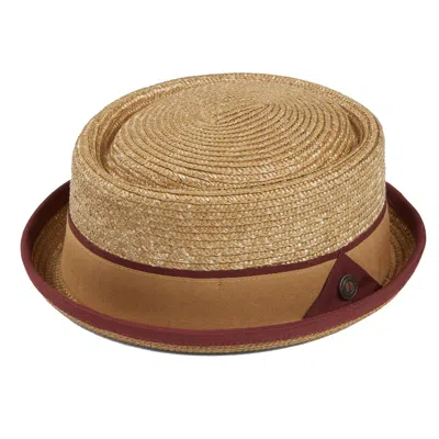 Dasmarca Hats Men's Yellow / Orange Dasmarca Oscar Summer Telescope Crown Lightweight Wheat Grass Breathable Mod P In Yellow/orange