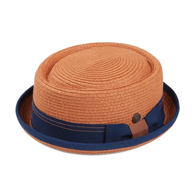 Dasmarca Hats Men's Yellow / Orange Dasmarca Rico Summer Telescope Crown Lightweight Breathable Rude-boy Mod Porkp In Yellow/orange
