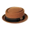 Dasmarca Hats Men's Yellow / Orange Quintin Camel Felt  Oval Crown Porkpie Hat