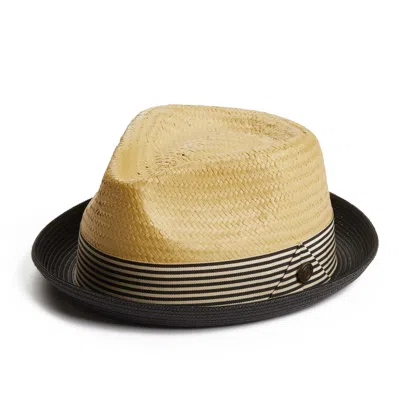 Dasmarca Hats Yellow / Orange Dasmarca Otis Summer Hat For Men Honey Yellow Straw Trilby Lightweight Hat In Neutral