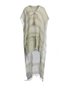 Dassios Woman Mini Dress Beige Size Xs Linen In Beige