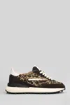 Date Athleta Sneakers In Animalier Suede And Leather In Animal Print