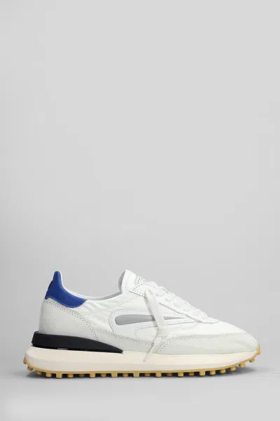 Date Athleta Sneakers In White Suede And Fabric