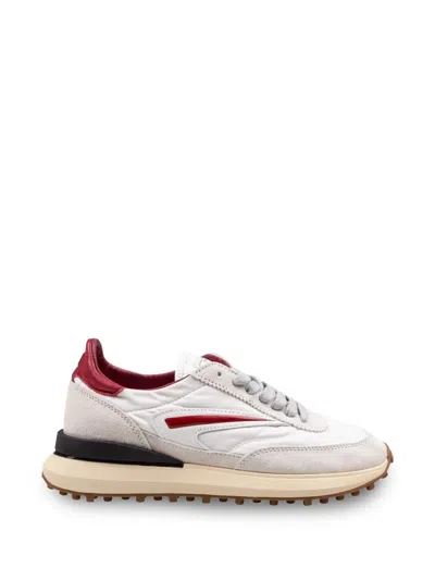 Date Atleta Suede-panel Sneakers In White