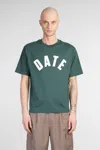 Date Baseball T-shirt In Green Cotton In Green