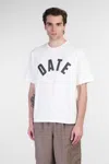 Date Baseball T-shirt In White Cotton