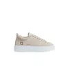 Date Beige Leather Sneaker
