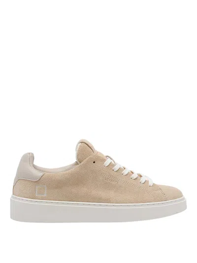 Date Beige Levante Suede Sneakers In Neutral