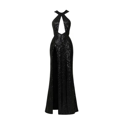 Date Boutique Women's Black Selene Midnight Cutout Gown