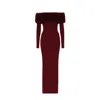 Date Boutique Women's Red Vivienne Gown Burgundy In Red