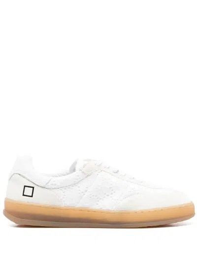 Date Broderie-anglaise Sneakers In Weiss