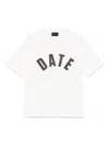 Date Baseball T-shirt In White Cotton