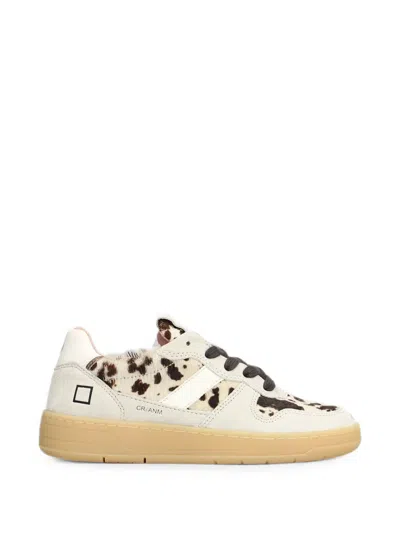 Date Court 2.0 Animal-print Sneakers In White