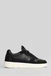 Date Court 2.0 Basic Sneakers In Black Suede And Leather In Animal Print