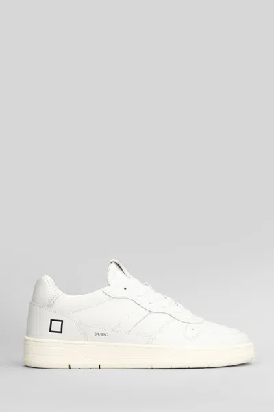 DATE COURT 2.0 BASIC SNEAKERS IN WHITE LEATHER