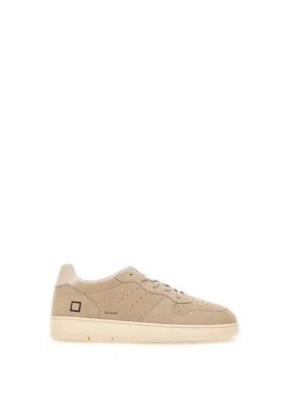 Date Court 2.0 Colored Suede Sneakers In Beige