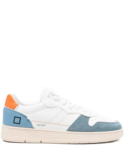 Date Court 2.0. Leather Panel Sneakers In White